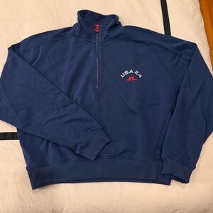 Navy USA 24 Half-Zip Sweatshirt